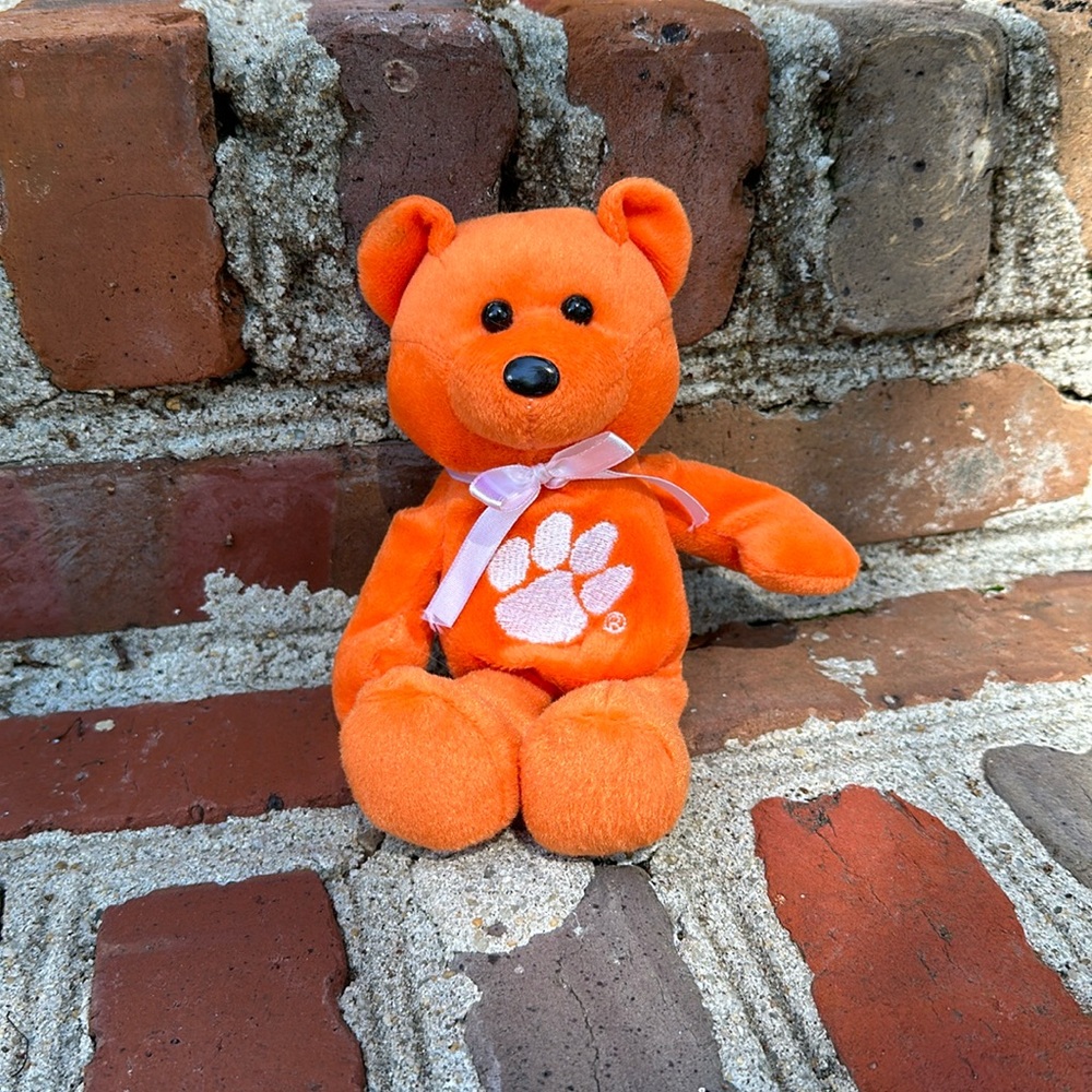 Clemson stuffed bean bag bear